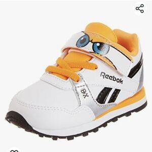 Reebok Disney Planes Unisex Baby First Walkers Shoes, White/Orange, 5.5